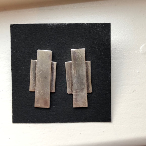 Rustic cross earrings - Picture 3 of 3